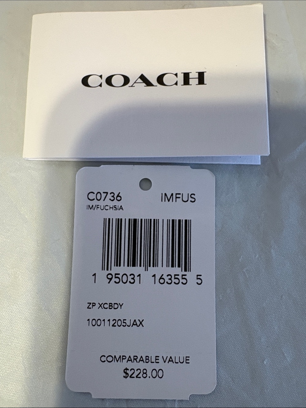 Coach Zip Crossbody NWT - Picture 11 of 12